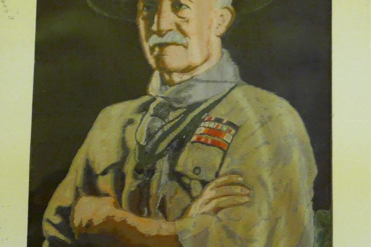 Baden-Powell Portrait in Silk